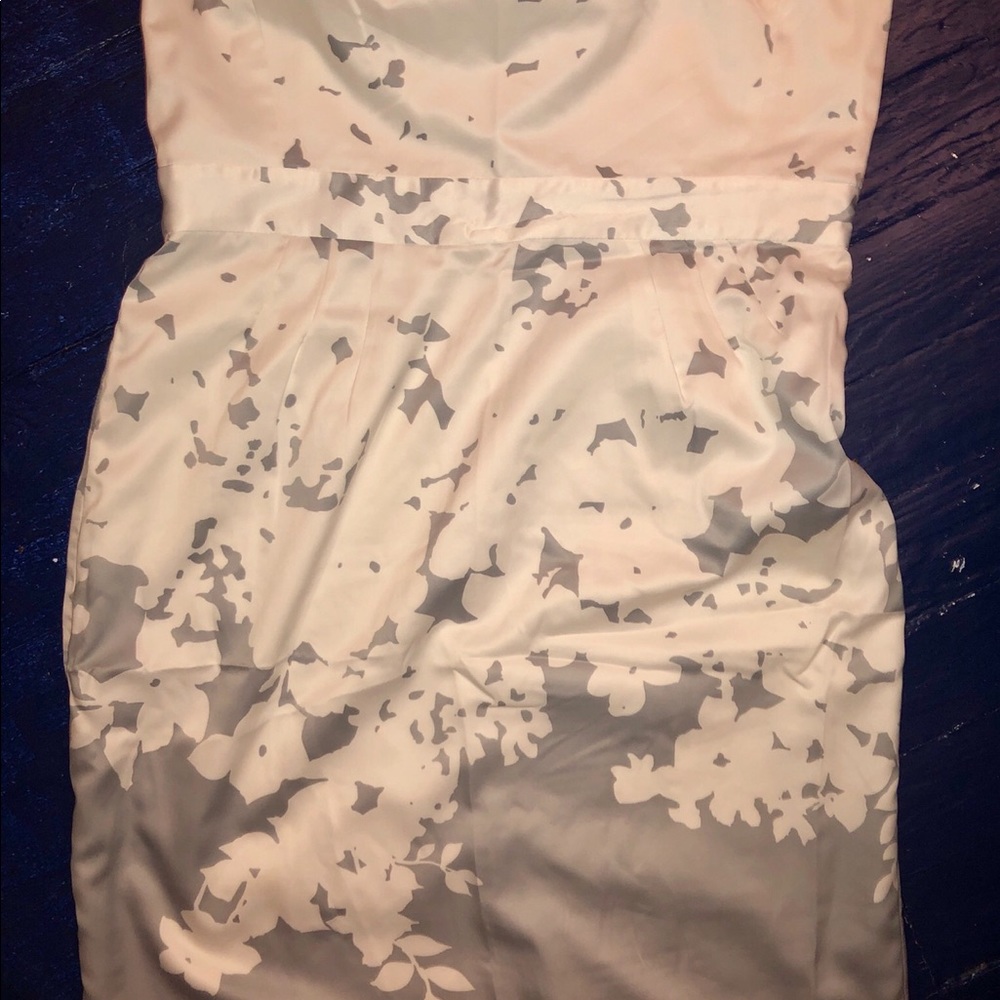 Banana Republic Strapless Silk Floral Dress Sz14